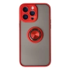Newface iPhone 14 Pro Max Kılıf Montreal Yüzüklü Silikon Kapak