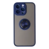 Newface iPhone 14 Pro Max Kılıf Montreal Yüzüklü Silikon Kapak