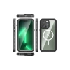 Newface iPhone 14 Pro Max Kılıf Red Pepper Magneticsafe Su Geçirmez Kılıf - Siyah-Gri