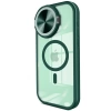 Newface iPhone 14 Pro Max Kılıf Teleskop Lens Magsafe Silikon Kapak - Koyu Yeşil