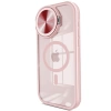 Newface iPhone 14 Pro Max Kılıf Teleskop Lens Magsafe Silikon Kapak - Pembe