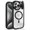 Newface iPhone 14 Pro Max Kılıf Teleskop Lens Magsafe Silikon Kapak - Siyah
