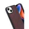 Newface iPhone 15 Kılıf Aras Deri Kapak