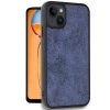 Newface iPhone 15 Kılıf Aras Deri Kapak - Lacivert
