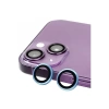 Newface iPhone 15 Plus Raze Metal Kamera Lens - Mavi