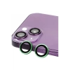 Newface iPhone 15 Plus Raze Metal Kamera Lens - Yeşil