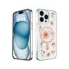 Newface iPhone 15 Pro Kılıf Daisy Simli Magsafe Kapak - Pembe