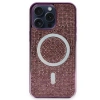 Newface iPhone 15 Pro Kılıf Diamond Magsafe Kapak - Derin Mor