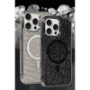 Newface iPhone 15 Pro Kılıf Diamond Magsafe Kapak - Rainbow
