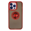 Newface iPhone 15 Pro Kılıf Montreal Yüzüklü Silikon Kapak