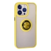 Newface iPhone 15 Pro Kılıf Montreal Yüzüklü Silikon Kapak