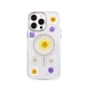 Newface iPhone 15 Pro Max Flower Magsafe Kapak - Sarı