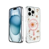Newface iPhone 15 Pro Max Kılıf Daisy Simli Magsafe Kapak - Pembe