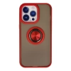Newface iPhone 15 Pro Max Kılıf Montreal Yüzüklü Silikon Kapak
