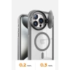 Newface iPhone 15 Pro Max Kılıf Teleskop Lens Magsafe Silikon Kapak - Siyah