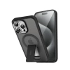 Newface iPhone 15 Pro Max Tork Magsafe Standlı Kapak - Siyah
