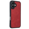 Newface iPhone 16 Kılıf Aras Deri Kapak - Kırmızı