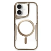 Newface iPhone 16 Kılıf Boyi Magsafe Silikon Kapak - Kahverengi