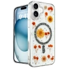 Newface iPhone 16 Kılıf Daisy Simli Magsafe Kapak - Siyah