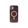 Newface iPhone 16 Kılıf Diamond Magsafe Kapak - Derin Mor