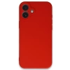 Newface iPhone 16 Kılıf First Silikon - Kırmızı