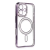 Newface iPhone 16 Kılıf Joke Simli Magneticsafe Kılıf - Derin Mor