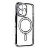 Newface iPhone 16 Kılıf Joke Simli Magneticsafe Kılıf - Siyah