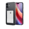 Newface iPhone 16 Kılıf Kart Şeffaf Silikon - Şeffaf