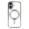 Newface iPhone 16 Kılıf Kross Magneticsafe Kapak - Gümüş