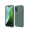 Newface iPhone 16 Kılıf Nano içi Kadife Silikon - Koyu Yeşil