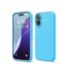Newface iPhone 16 Kılıf Nano içi Kadife Silikon - Mavi