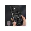 Newface iPhone 16 Kılıf Pars Lens Yüzüklü Silikon - Kırmızı