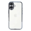 Newface iPhone 16 Kılıf Razer Lensli Silikon - Açık Mavi