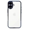 Newface iPhone 16 Kılıf Razer Lensli Silikon - Lacivert