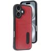 Newface iPhone 16 Kılıf Sara Kartvizitli Deri Kılıf