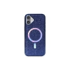Newface iPhone 16 Plus Kılıf Diamond Magsafe Kapak - Lacivert