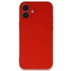 Newface iPhone 16 Plus Kılıf First Silikon - Kırmızı
