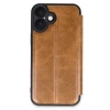 Newface iPhone 16 Plus Kılıf Flip Cover - Taba