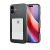 Newface iPhone 16 Plus Kılıf Kart Şeffaf Silikon - Şeffaf