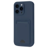 Newface iPhone 16 Plus Kılıf Kelvin Kartvizitli Silikon - Lacivert