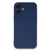Newface iPhone 16 Plus Kılıf Nano içi Kadife Silikon - Lacivert