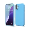 Newface iPhone 16 Plus Kılıf Nano içi Kadife Silikon - Mavi