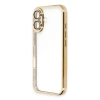 Newface iPhone 16 Plus Kılıf Razer Lensli Silikon - Gold