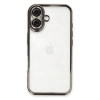 Newface iPhone 16 Plus Kılıf Razer Lensli Silikon - Titanyum Gri