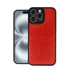 Newface iPhone 16 Pro Kılıf Aras Deri Kapak - Kırmızı