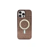 Newface iPhone 16 Pro Kılıf Diamond Magsafe Kapak - Pembe