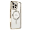 Newface iPhone 16 Pro Kılıf Joke Simli Magneticsafe Kılıf - Gold