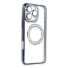 Newface iPhone 16 Pro Kılıf Joke Simli Magneticsafe Kılıf - Lacivert