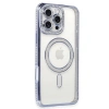 Newface iPhone 16 Pro Kılıf Joke Simli Magneticsafe Kılıf - Mavi