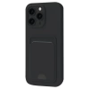 Newface iPhone 16 Pro Kılıf Kelvin Kartvizitli Silikon - Siyah